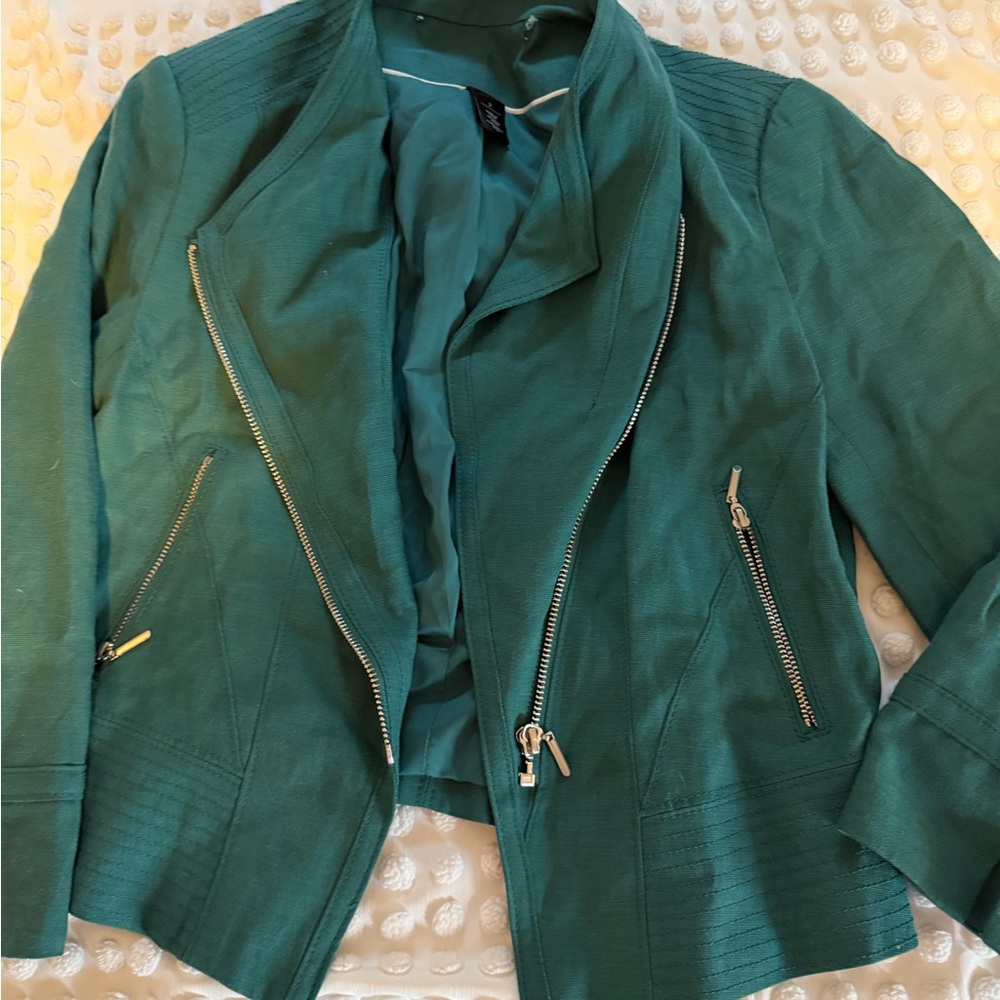 Teal Zippered Women's Jacket